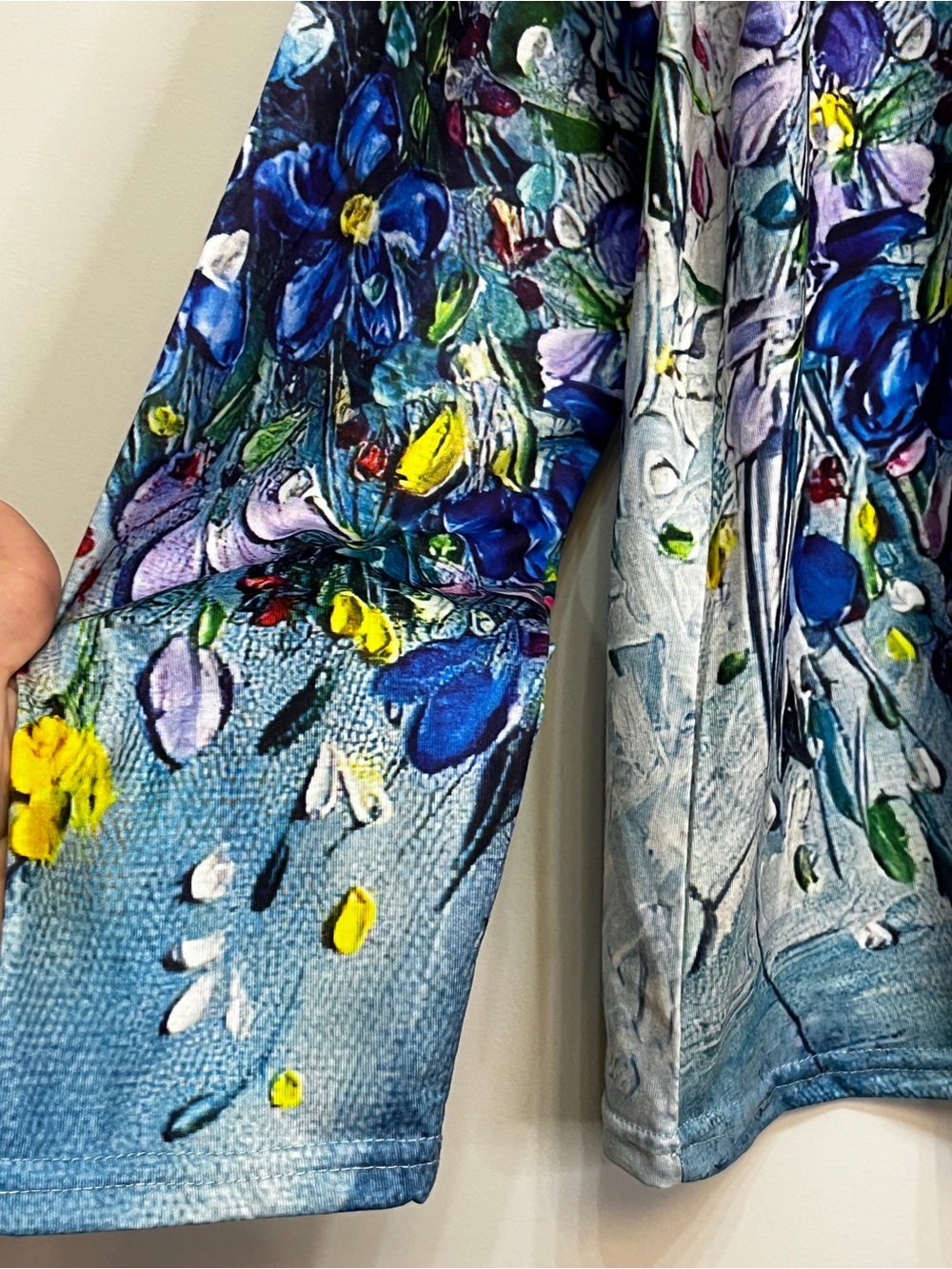 🔥-50% FLASH SALE 🔥 Floral V-Neck Long Sleeve Top Multicolour - Picture 4 of 4